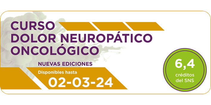 Curso de dolor neuropático oncológico. Disponible hasta el 2 de marzo de 2024